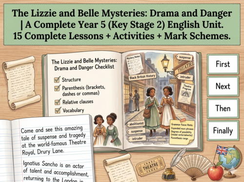 The Lizzie and Belle Mysteries: Drama and Danger | Year 5 English Unit | 15 Complete Lessons