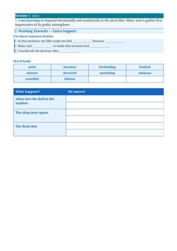 Alma | Year 6 English Unit | 15 Complete Lessons + Resources + Mark ...