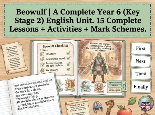 Beowulf | Year 6 English Unit | 15 Complete Lessons + Resources + Mark Scheme