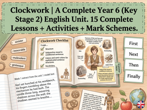Clockwork | Year 6 English Unit | 15 Complete Lessons + Resources + Mark Scheme
