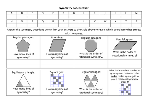 Symmetry Codebreaker