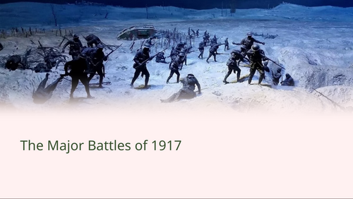 WWI Western Front Battles of 1917 Slideshow Presentation