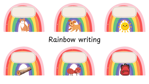 Rainbow writing- CVC