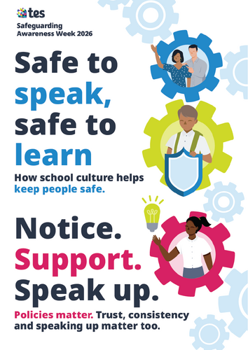 Secondary (KS3): Safe to Speak, Safe to Learn – Poster Pack