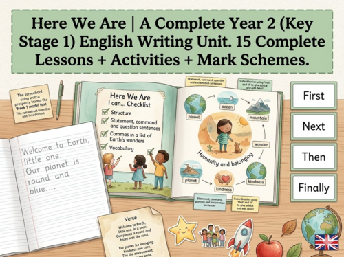 Here We Are | Year 2 English Unit | 15 Complete Lessons + Resources + Mark Scheme
