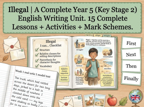 Illegal | Year 5 English Unit | 15 Complete Lessons + Resources + Mark Scheme