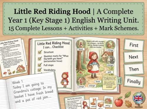 Little Red Riding Hood | Year 1 English Unit | 15 Complete Lessons + Resources + Mark Scheme