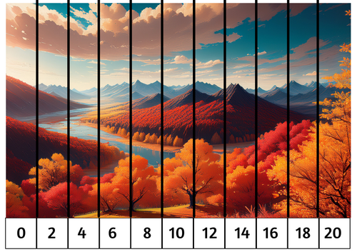 2,5,10 skip counting jigsaw