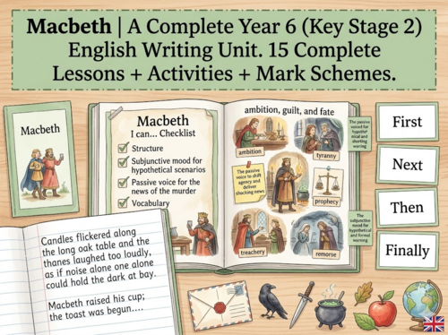 Macbeth | Year 6 English Unit | 15 Complete Lessons + Resources + Mark Scheme