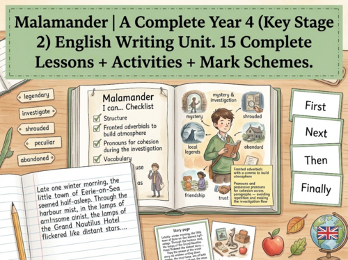 Malamander | Year 4 English Unit | 15 Complete Lessons + Resources + Mark Scheme