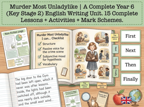 Murder Most Unladylike | Year 6 English Unit | 15 Complete Lessons + Resources + Mark Scheme