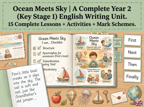 Ocean Meets Sky | Year 2 English Unit | 15 Complete Lessons + Resources + Mark Scheme