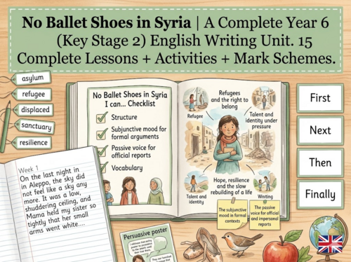 No Ballet Shoes in Syria | Year 6 English Unit | 15 Complete Lessons + Resources + Mark Scheme