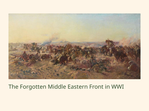 WWI Campaign in the Middle East and Palestine Slideshow Presentation