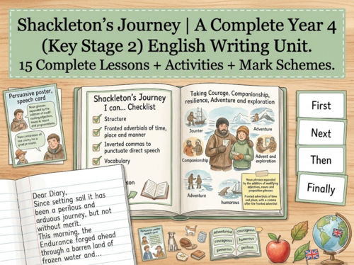 Shackleton's Journey | Year 4 Literacy Tree Unit | 15 Complete Lessons + Resources + Mark Scheme