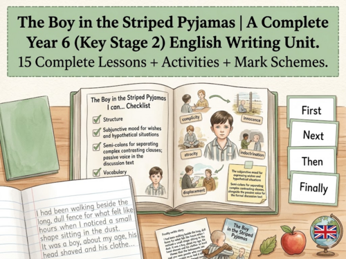 The Boy in the Striped Pyjamas | Year 6 English Unit | 15 Complete Lessons + Resources