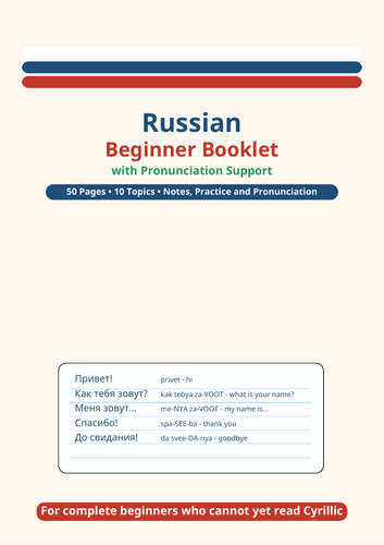 RUSSIAN LANGUAGE FOR BEGINNERS