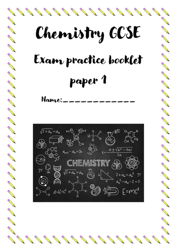 Exam practice work books GCSE AQA Chemistry triple paper 1 and paper 2 homework