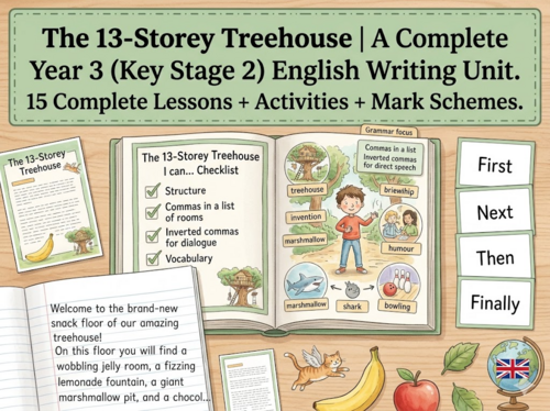The 13-Storey Treehouse | Year 3 English Unit | 15 Complete Lessons + Resources + Mark Scheme
