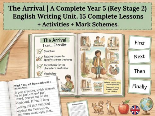The Arrival | Year 5 English Unit | 15 Complete Lessons + Resources + Mark Scheme