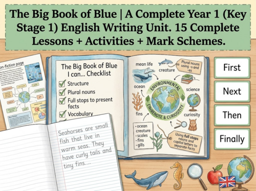 The Big Book of Blue | Year 1 English Unit | 15 Complete Lessons + Resources + Mark Scheme