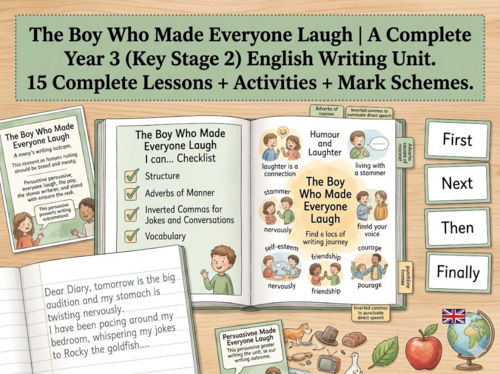 The Boy Who Made Everyone Laugh | Year 3 English Unit | 15 Complete Lessons + Resources
