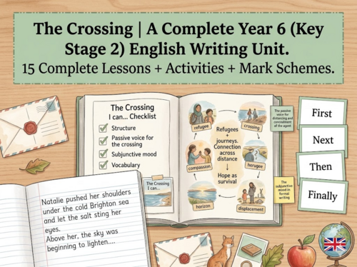The Crossing | Year 6 English Unit | 15 Complete Lessons + Resources + Mark Scheme