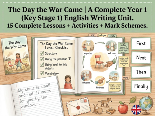 The Day the War Came | Year 1 English Unit | 15 Complete Lessons + Resources + Mark Scheme