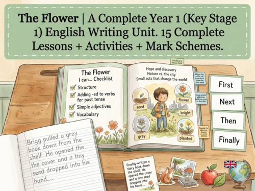 The Flower | Year 1 English Unit | 15 Complete Lessons + Resources + Mark Scheme