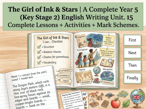 The Girl of Ink & Stars | Year 5 English Unit | 15 Complete Lessons + Resources + Mark Scheme