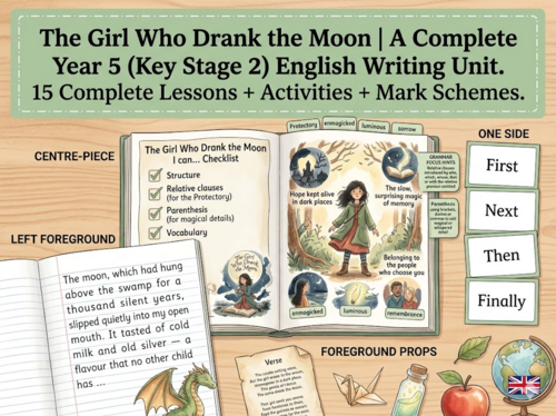 The Girl Who Drank the Moon | Year 5 English Unit | 15 Complete Lessons + Resources + Mark Scheme