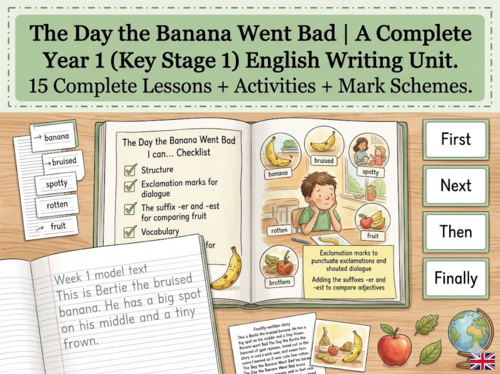 The Day the Banana Went Bad | Year 1 English Unit | 15 Complete Lessons + Resources + Mark Scheme