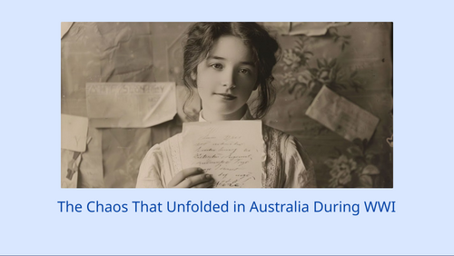 WWI Australian Home Front Slideshow Presentation