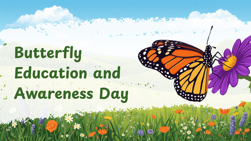 Butterfly Education and Awareness Day Assembly PowerPoint | KS1 KS2 | Life Cycles & Pollinators