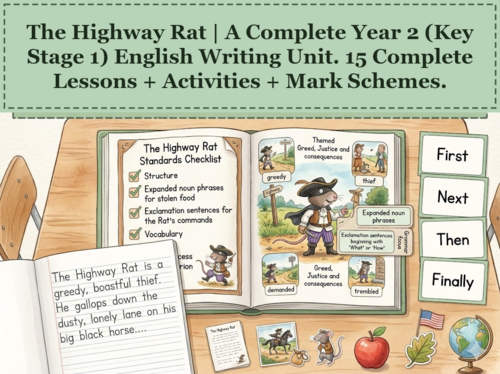 The Highway Rat | Year 2 English Unit | 15 Complete Lessons + Resources + Mark Scheme