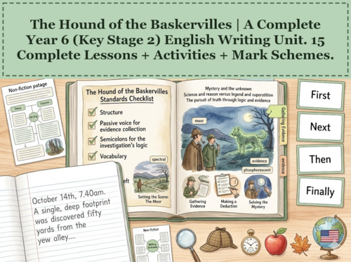 The Hound of the Baskervilles | Year 6 English Unit | 15 Complete Lessons + Resources