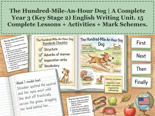 The Hundred-Mile-An-Hour Dog | Year 3 English Unit | 15 Complete Lessons + Resources + Mark Scheme