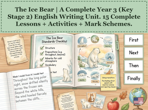 The Ice Bear | Year 3 English Unit | 15 Complete Lessons + Resources + Mark Scheme