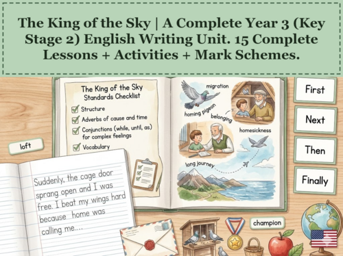The King of the Sky | Year 3 English Unit | 15 Complete Lessons + Resources + Mark Scheme