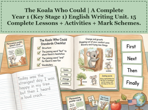 The Koala Who Could | Year 1 English Unit | 15 Complete Lessons + Resources + Mark Scheme