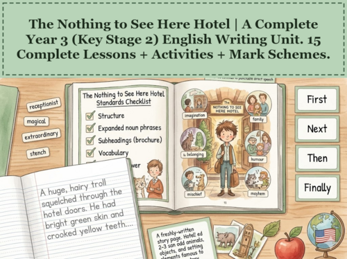 The Nothing to See Here Hotel | Year 3 English Unit | 15 Complete Lessons + Resources