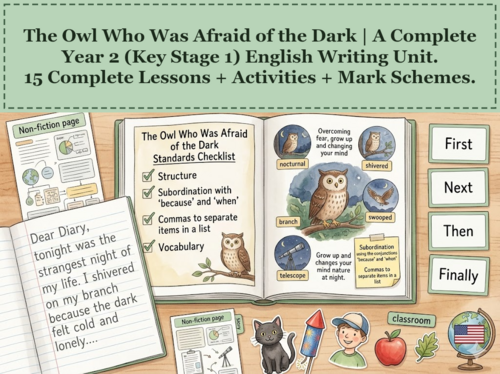 The Owl Who Was Afraid of the Dark | Year 2 English Unit | 15 Complete Lessons + Resources