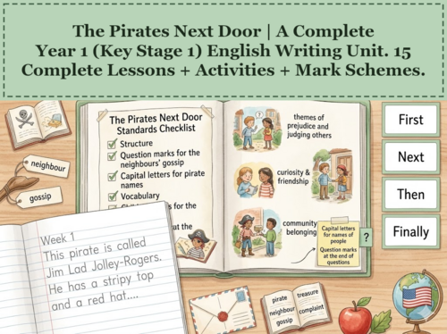 The Pirates Next Door | Year 1 English Unit | 15 Complete Lessons + Resources + Mark Scheme