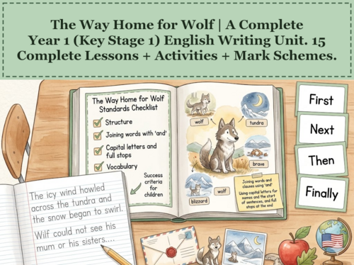 The Way Home for Wolf | Year 1 English Unit | 15 Complete Lessons + Resources + Mark Scheme