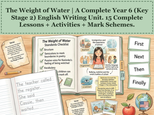 The Weight of Water | Year 6 English Unit | 15 Complete Lessons + Resources + Mark Scheme