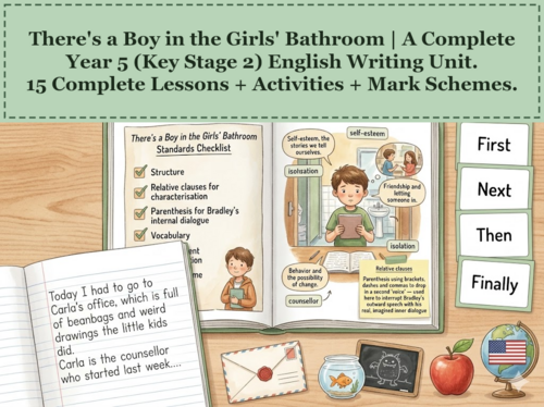 There's a Boy in the Girls' Bathroom | Year 5 English Unit | 15 Complete Lessons + Resources