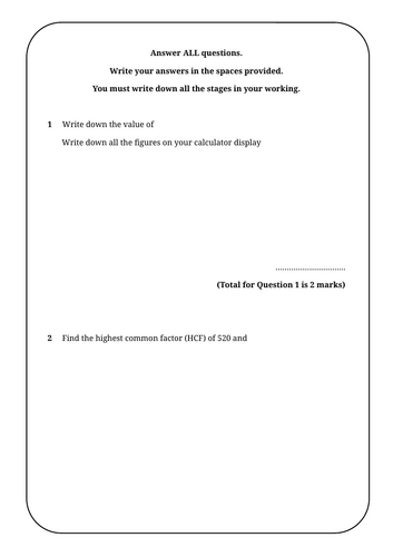 (Now available as bundle instead) GCSE Maths 2026 - Edexcel Higher - Predicted Paper 2 (2 versions)