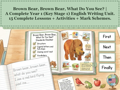 Brown Bear, Brown Bear, What Do You See? | Year 1 English Unit | 15 Complete Lessons + Resources