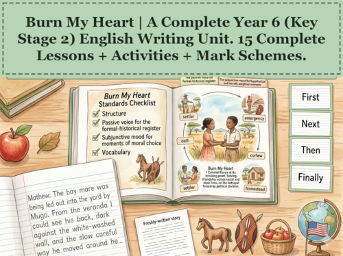 Burn My Heart | Year 6 English Unit | 15 Complete Lessons + Resources + Mark Scheme