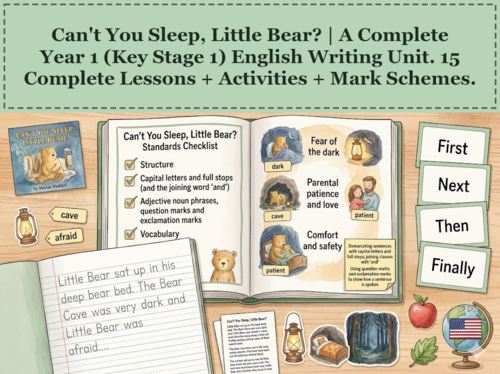 Can't You Sleep, Little Bear? | Year 1 English Unit | 15 Complete Lessons + Resources
